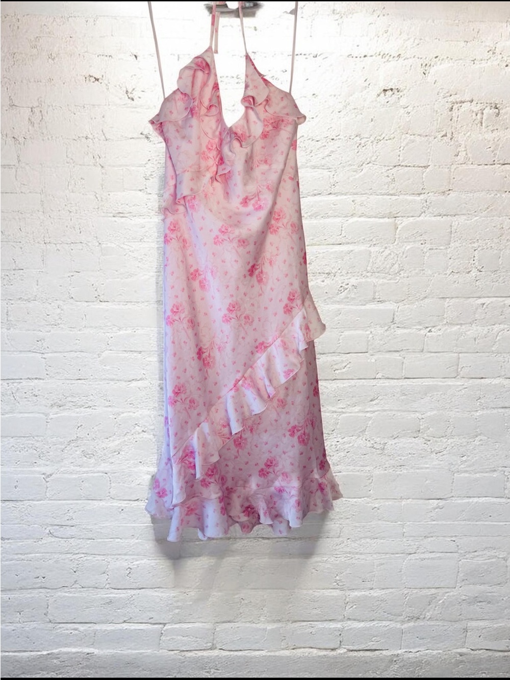 Victoria’s Secret PINK x LoveShackFancy Floral Ruffle Halter Dress
